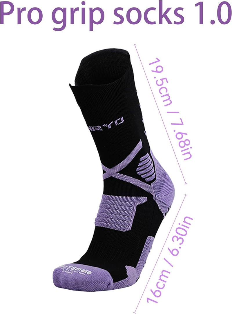 Grip Socks Soccer for Men&Women,Non-Slip Soccer Socks,Elite Compression Socks for Running Basketball （ men's size 6-11）